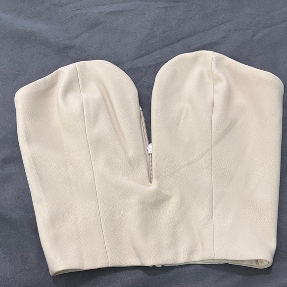 Meshki Dahlia Strapless Deep V Cropped Corset - Picture 3 of 7